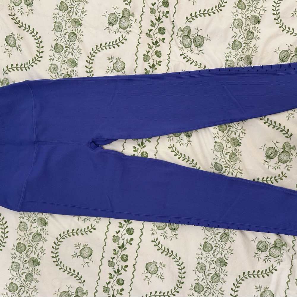 Stretchy Blue Spiritual Gangster High Wasted Leggings